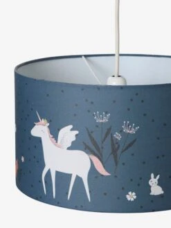 Abat-jour Pour Suspension FORÊT ENCHANTEE Bleu - Vertbaudet -Meubles Pour Enfants Magasin abat jour pour suspension foret enchantee 2