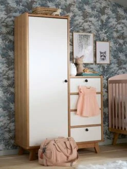 Armoire Vintage Blanc Clair Uni - Vertbaudet -Meubles Pour Enfants Magasin armoire vintage 2