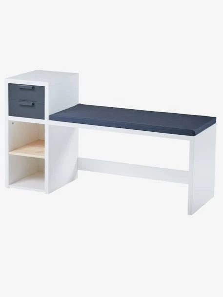 Banc De Lecture + Rangement LIGNE REGLISSE Blanc/gris Foncé - Vertbaudet 3 Banc De Lecture + Rangement LIGNE REGLISSE Blanc/gris Foncé - Vertbaudet – Image 3