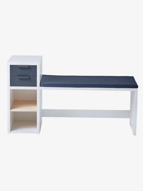 Banc De Lecture + Rangement LIGNE REGLISSE Blanc/gris Foncé - Vertbaudet 5 Banc De Lecture + Rangement LIGNE REGLISSE Blanc/gris Foncé - Vertbaudet – Image 5