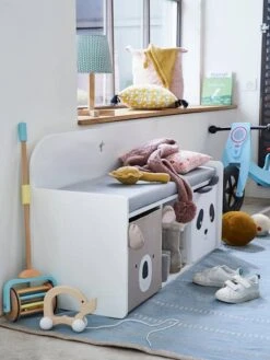 Banquette LIGNE SIRIUS Blanc/gris - Vertbaudet 5 Banquette LIGNE SIRIUS Blanc/gris - Vertbaudet -Meubles Pour Enfants Magasin banquette ligne sirius 2