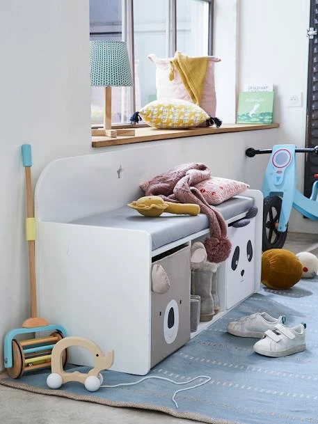 Banquette LIGNE SIRIUS Blanc/gris - Vertbaudet 3 Banquette LIGNE SIRIUS Blanc/gris - Vertbaudet â Image 3