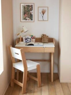 Bureau Enfant Vintage Blanc - Vertbaudet -Meubles Pour Enfants Magasin bureau enfant vintage 3