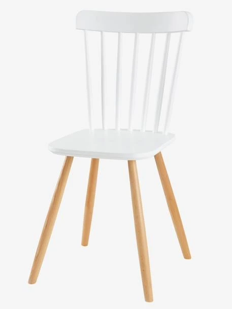 Chaise Enfant Basic, Assise H 45 Cm Blanc/bois - Vertbaudet 1 Chaise Enfant Basic, Assise H 45 Cm Blanc/bois - Vertbaudet