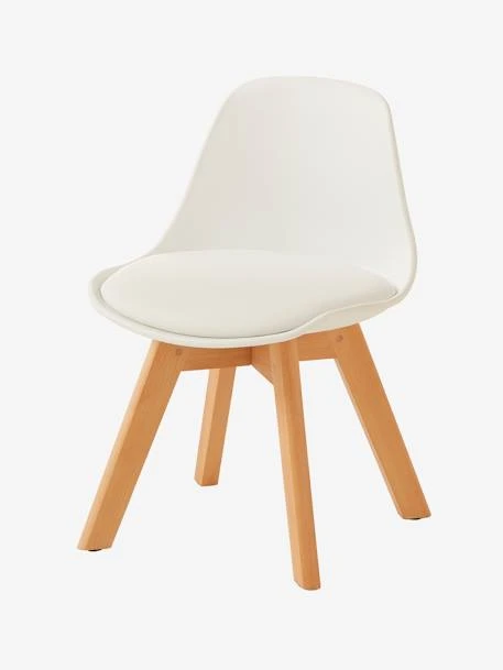 Chaise Maternelle Scandinave, Assise H 31,5 Cm Blanc - Vertbaudet 1 Chaise Maternelle Scandinave, Assise H 31,5 Cm Blanc - Vertbaudet