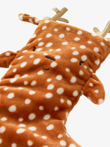 Chaussette De Noël Fausse Fourrure Renne Marron - Vertbaudet 3 Chaussette De Noël Fausse Fourrure Renne Marron - Vertbaudet – Image 3