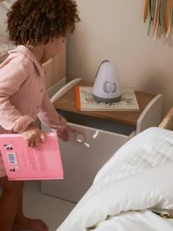 Chevet Avec Bac à Roulettes LIGNE CONFETTI Blanc - Vertbaudet -Meubles Pour Enfants Magasin chevet avec bac a roulettes ligne confetti 4