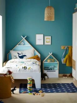 Chevet Enfant Fond Réversible Bleu Ou Rose LIGNE TIPILI Blanc - Vertbaudet -Meubles Pour Enfants Magasin chevet enfant fond reversible bleu ou rose ligne tipili 3