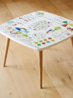 Coloritable L'atelier Des Artistes LES DRÔLES DE BOUILLES Blanc - Les Droles De Bouilles -Meubles Pour Enfants Magasin coloritable latelier des artistes les droles de bouilles 2