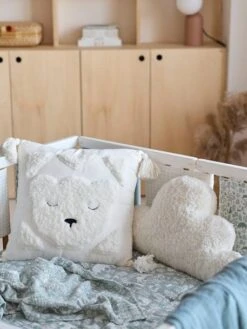 Coussin Nuage En Sherpa Ecru - Vertbaudet -Meubles Pour Enfants Magasin coussin nuage en sherpa 3