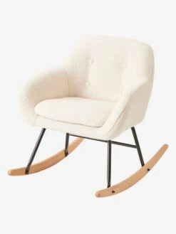 Fauteuil à Bascule Enfant écru - Vertbaudet -Meubles Pour Enfants Magasin fauteuil a bascule enfant 2