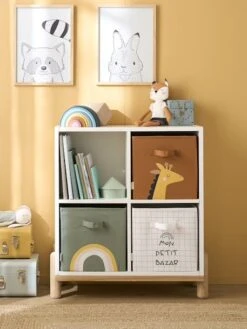 Les 3 Bacs De Rangement Tanzanie Tilleul Foncé Imprimé - Vertbaudet -Meubles Pour Enfants Magasin les 3 bacs de rangement tanzanie 4