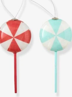 Les 4 Décorations Candy à Suspendre Rouge - Vertbaudet -Meubles Pour Enfants Magasin les 4 decorations candy a suspendre 5