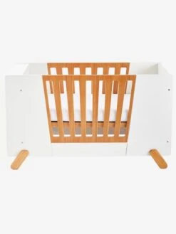 Lit Bébé Avec Barrière Amovible + Rangement Bibliothèque LIGNE PIROUETTE Blanc - Vertbaudet -Meubles Pour Enfants Magasin lit bebe avec barriere amovible rangement bibliotheque ligne pirouette 5