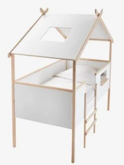 Lit Cabane Enfant Robinson Blanc - Vertbaudet -Meubles Pour Enfants Magasin lit cabane enfant robinson 3