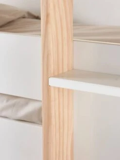 Lits Superposés 3 Niveaux LIGNE EVEREST Blanc/bois - Vertbaudet -Meubles Pour Enfants Magasin lits superposes 3 niveaux ligne everest 3