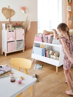 Lot De 2 Bacs De Rangement Magic Licorne Rose + Blanc - Vertbaudet -Meubles Pour Enfants Magasin lot de 2 bacs de rangement magic licorne 4