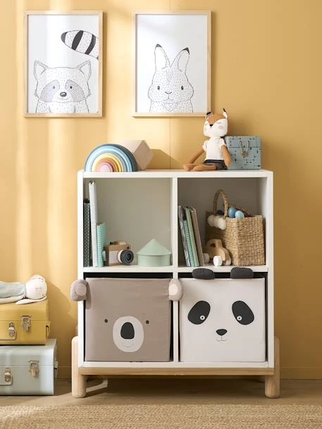 Lot De 2 Bacs En Tissu Panda Koala Beige - Vertbaudet 4 Lot De 2 Bacs En Tissu Panda Koala Beige - Vertbaudet – Image 4