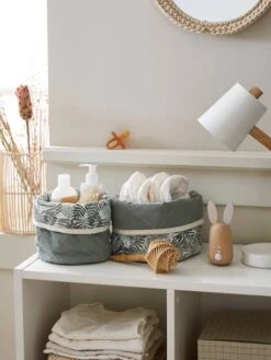 Lot De 2 Paniers Réversibles HANOÏ Beige - Vertbaudet 5 Lot De 2 Paniers Réversibles HANOÏ Beige - Vertbaudet -Meubles Pour Enfants Magasin lot de 2 paniers reversibles hanoi 2