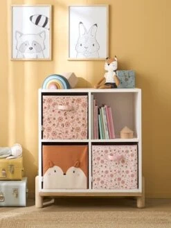 Lot De 3 Bacs De Rangement FLEURETTES Rose - Vertbaudet -Meubles Pour Enfants Magasin lot de 3 bacs de rangement fleurettes 5