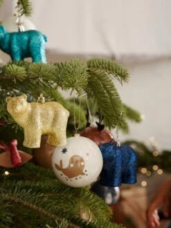 Lot De 3 Décorations De Noël Ours Pailletés Vert - Vertbaudet -Meubles Pour Enfants Magasin lot de 3 decorations de noel ours pailletes 4