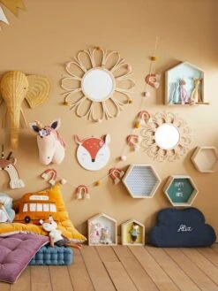 Lot De 3 étagères Hexagones Enfant Bois/multicolore - Vertbaudet -Meubles Pour Enfants Magasin lot de 3 etageres hexagones enfant 4