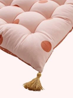 Matelas De Sol à Pompons MINI MAXI POIS Rose - Vertbaudet -Meubles Pour Enfants Magasin matelas de sol a pompons mini maxi pois 2