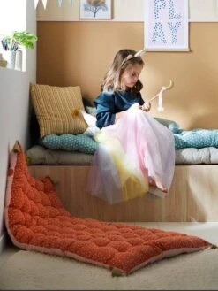 Matelas De Sol à Pompons MINI MAXI POIS Rose - Vertbaudet -Meubles Pour Enfants Magasin matelas de sol a pompons mini maxi pois 3