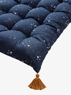 Matelas De Sol Avec Pompons Bleu Foncé - Vertbaudet -Meubles Pour Enfants Magasin matelas de sol avec pompons 2