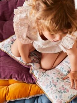 Matelas De Sol Bi-matière VICTORIA Prune - Vertbaudet -Meubles Pour Enfants Magasin matelas de sol bi matiere victoria 3