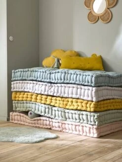 Matelas De Sol Style Futon Ocre - Vertbaudet -Meubles Pour Enfants Magasin matelas de sol style futon 3