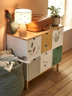 Meuble 6 Bacs Jungle Blanc - Vertbaudet -Meubles Pour Enfants Magasin meuble 6 bacs jungle 3