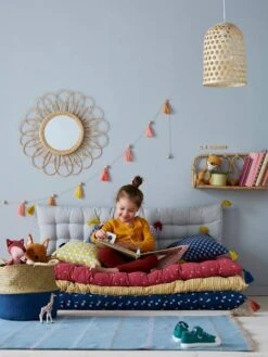 Miroir En Rotin Hélios Marron - Vertbaudet -Meubles Pour Enfants Magasin miroir en rotin helios 3