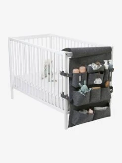 Organisateur à Suspendre Vertbaudet Pour Lit De Bébé Gris Chiné - Vertbaudet -Meubles Pour Enfants Magasin organisateur a suspendre vertbaudet pour lit de bebe 2