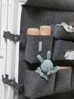 Organisateur à Suspendre Vertbaudet Pour Lit De Bébé Gris Chiné - Vertbaudet -Meubles Pour Enfants Magasin organisateur a suspendre vertbaudet pour lit de bebe 4