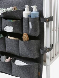 Organisateur à Suspendre Vertbaudet Pour Lit De Bébé Gris Chiné - Vertbaudet -Meubles Pour Enfants Magasin organisateur a suspendre vertbaudet pour lit de bebe 5
