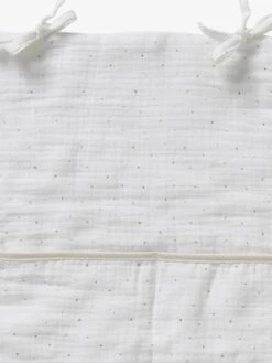 Organisateur De Table à Langer En Gaze De Coton Ivoire étoilé - Vertbaudet -Meubles Pour Enfants Magasin organisateur de table a langer en gaze de coton 2