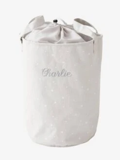 Meubles Pour Enfants Magasin 15 Panier à Linge Personnalisable Gris - Vertbaudet
