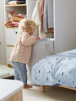 Panier à Linge Personnalisable Gris - Vertbaudet -Meubles Pour Enfants Magasin panier a linge personnalisable 3