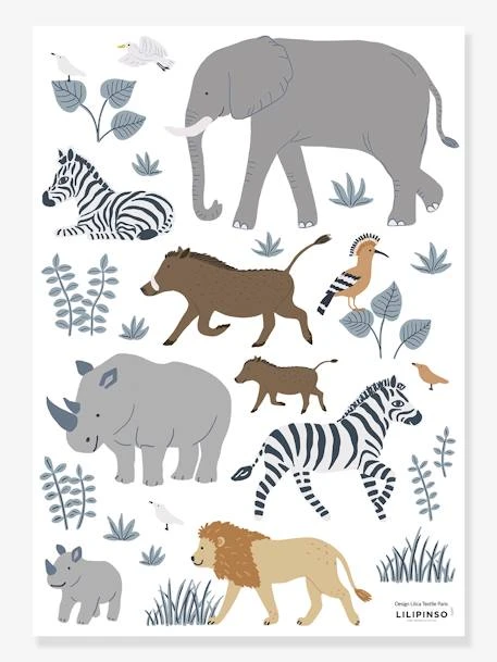 Planche De Stickers LILIPINSO - Big Five & Cie - Animaux Jungle Multicolore - Lilipinso 1 Planche De Stickers LILIPINSO - Big Five & Cie - Animaux Jungle Multicolore - Lilipinso
