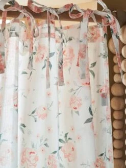 Rideau Voilage EAU DE ROSE écru / Rose - Vertbaudet -Meubles Pour Enfants Magasin rideau voilage eau de rose 2