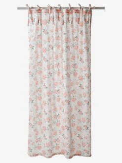 Rideau Voilage EAU DE ROSE écru / Rose - Vertbaudet -Meubles Pour Enfants Magasin rideau voilage eau de rose 4