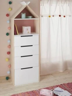 Semainier Fond Réversible Bleu Ou Rose LIGNE TIPILI Bleu Clair - Vertbaudet -Meubles Pour Enfants Magasin semainier fond reversible bleu ou rose ligne tipili 4