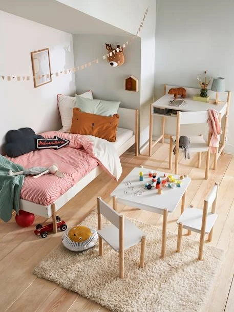 Table De Jeu LIGNE WOODY Blanc - Bois - Vertbaudet 3 Table De Jeu LIGNE WOODY Blanc - Bois - Vertbaudet – Image 3