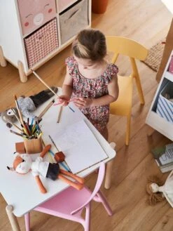 Table De Jeu LIGNE WOODY Blanc - Bois - Vertbaudet 7 Table De Jeu LIGNE WOODY Blanc - Bois - Vertbaudet -Meubles Pour Enfants Magasin table de jeu ligne woody 3
