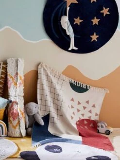 Tapis Arty Bleu / Multicolore - Vertbaudet -Meubles Pour Enfants Magasin tapis arty 3