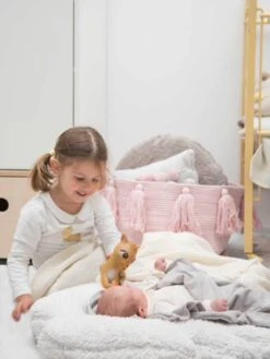 Tapis Coton Lavable Ailes Puffy Wings LORENA CANALS Bleu Grisé - Lorena Canals -Meubles Pour Enfants Magasin tapis coton lavable ailes puffy wings lorena canals 2