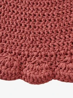 Tapis Crochet Vieux Rose - Vertbaudet -Meubles Pour Enfants Magasin tapis crochet 3