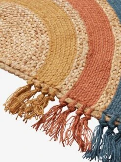 Tapis En Jute Arc-en-ciel WILD SAHARA Bleu / Multicolore - Vertbaudet -Meubles Pour Enfants Magasin tapis en jute arc en ciel wild sahara 2