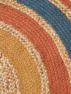 Tapis En Jute Arc-en-ciel WILD SAHARA Bleu / Multicolore - Vertbaudet -Meubles Pour Enfants Magasin tapis en jute arc en ciel wild sahara 3